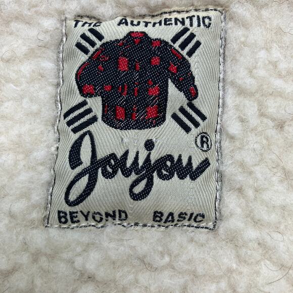 Authentic Joujou Vest Sz M Red Wool Plaid Shearling Zip Up Lined Grandpacore - Picture 7 of 10